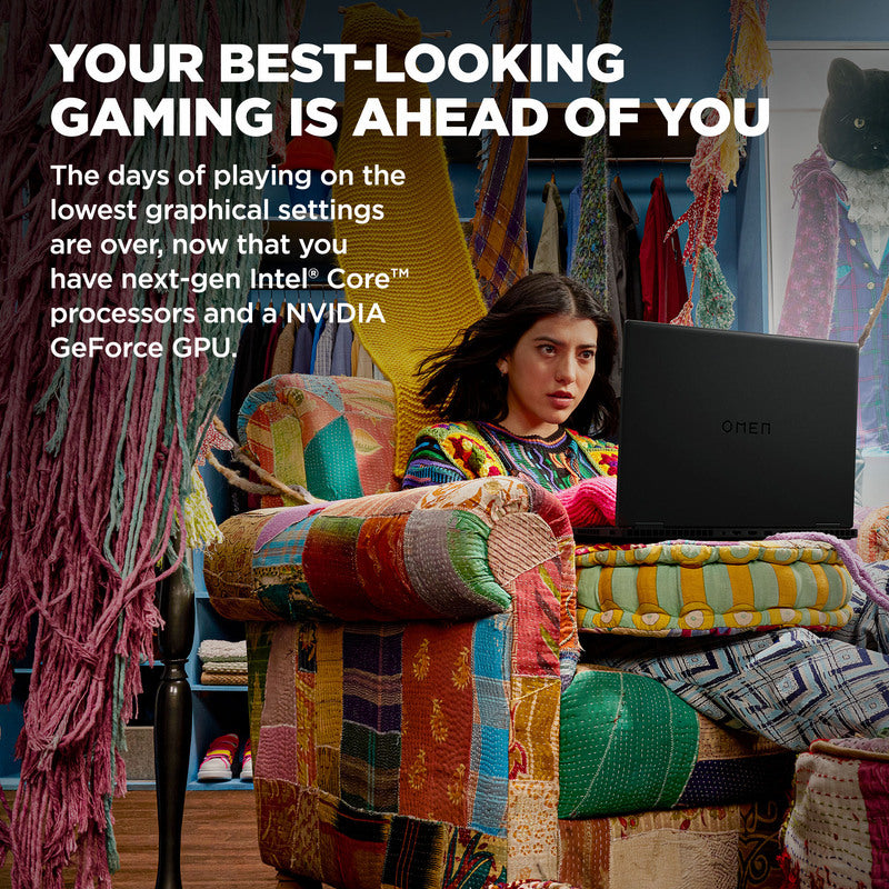 OMEN Transcend Laptop 16-u1047nr 16", Windows 11 Home, Intel® Core™ i7, 32GB RAM, 1TB SSD, NVIDIA® GeForce RTX™ 4070, WQXGA, Shadow black - Image 2