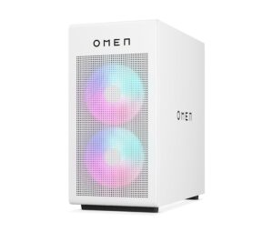 OMEN 35L Gaming Desktop GT16-0077m PC, Windows 11 Home, AMD Ryzen™ 5, 32GB RAM, 512GB SSD, NVIDIA® GeForce RTX™ 4070 SUPER, Ceramic white