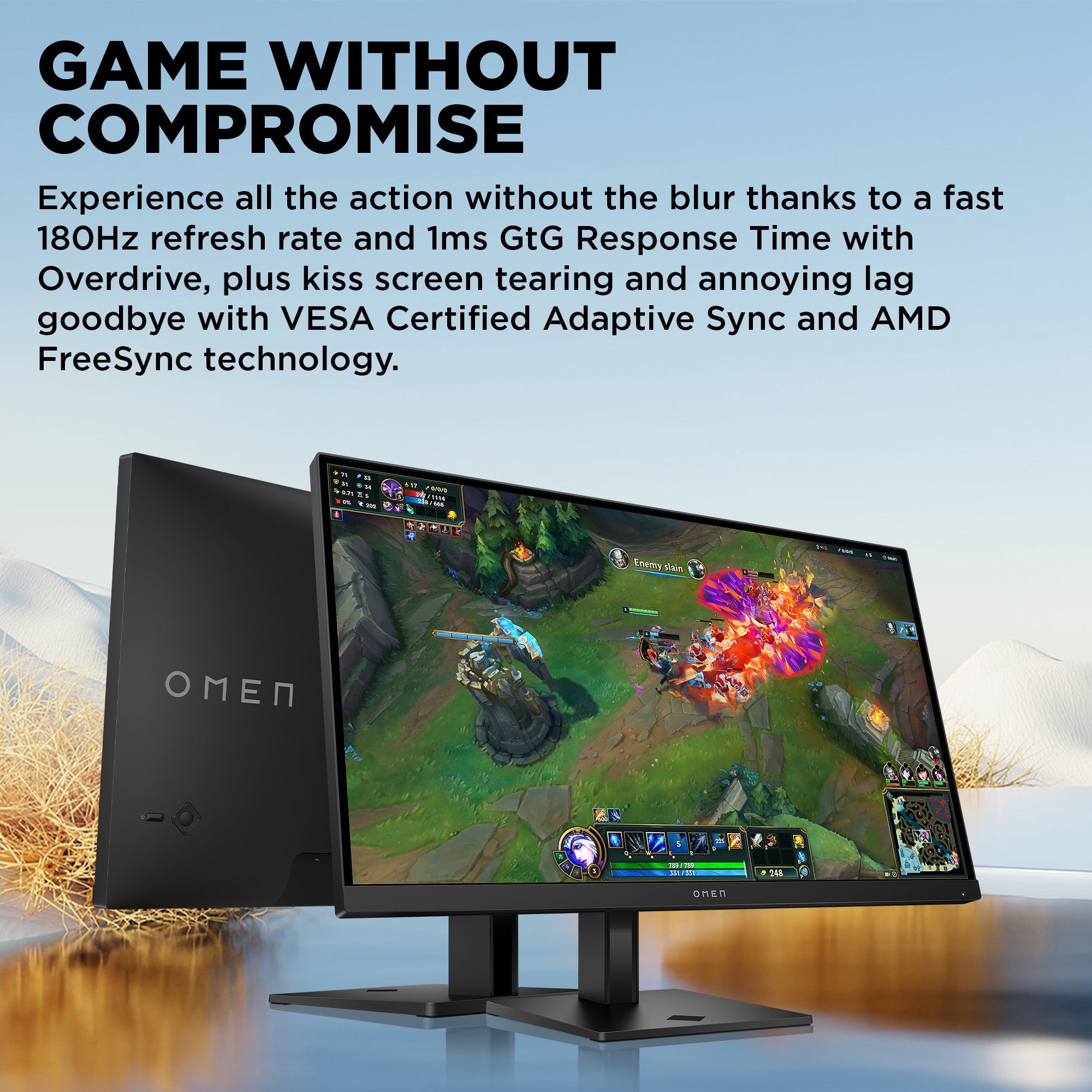 OMEN 27 inch QHD 180Hz Gaming Monitor - OMEN 27q G2 - Image 2