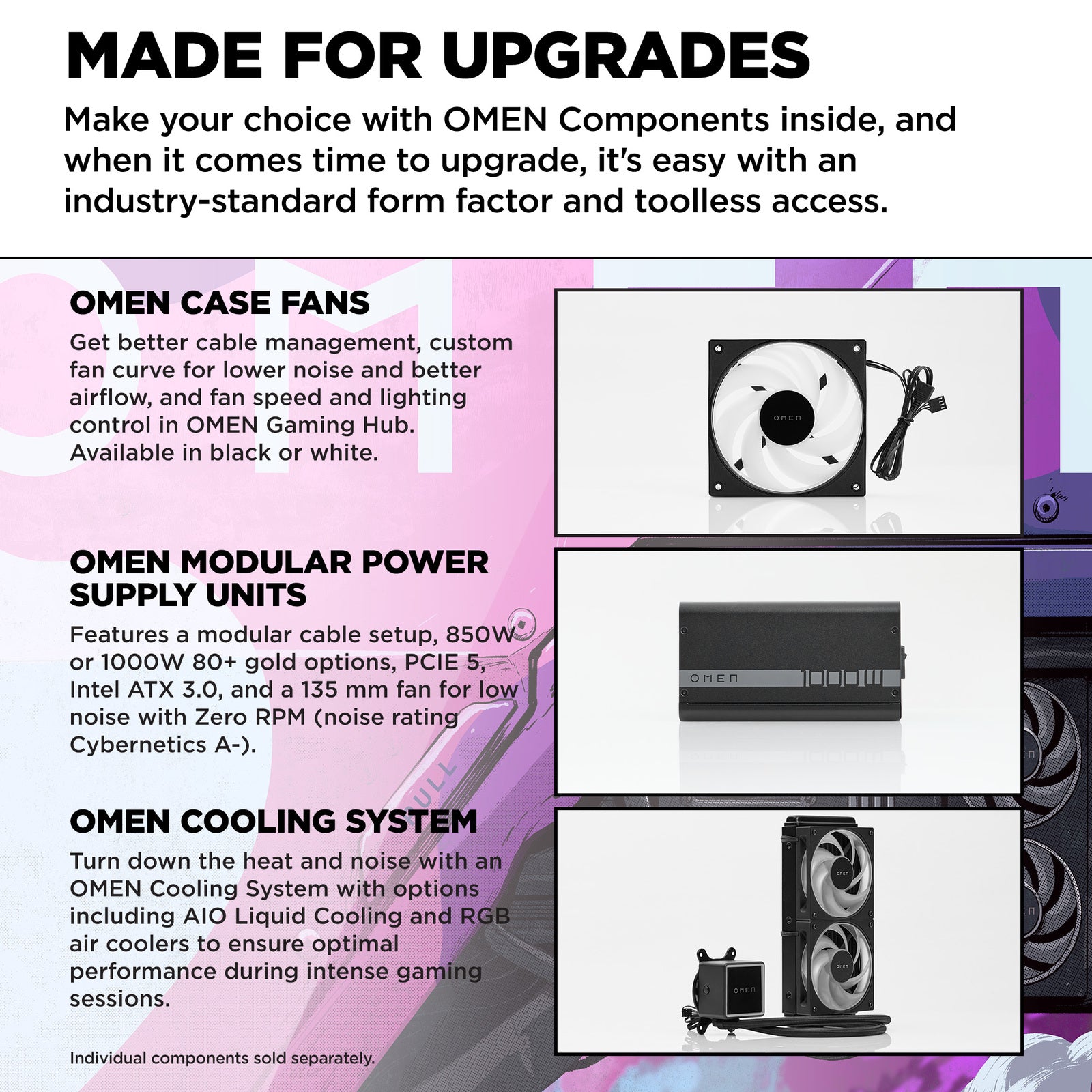 OMEN 35L Gaming Desktop GT16-0066m PC, Windows 11 Home, AMD Ryzen™ 7, 16GB RAM, 1TB SSD, NVIDIA® GeForce RTX™ 4060, Black - Image 3