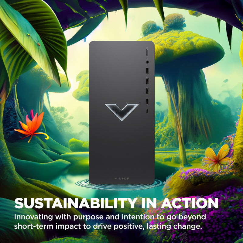 Victus by HP 15L Gaming Desktop TG02-2065t, Windows 11 Home, Intel® Core™ i5, 16GB RAM, 512GB SSD, NVIDIA® GeForce RTX™ 4060, Mica silver - Image 3